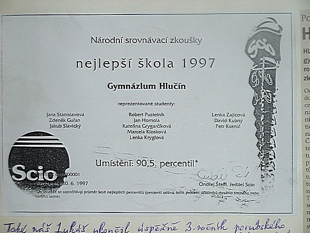 NSZ - 1.místo G Hlučín 1997.JPG